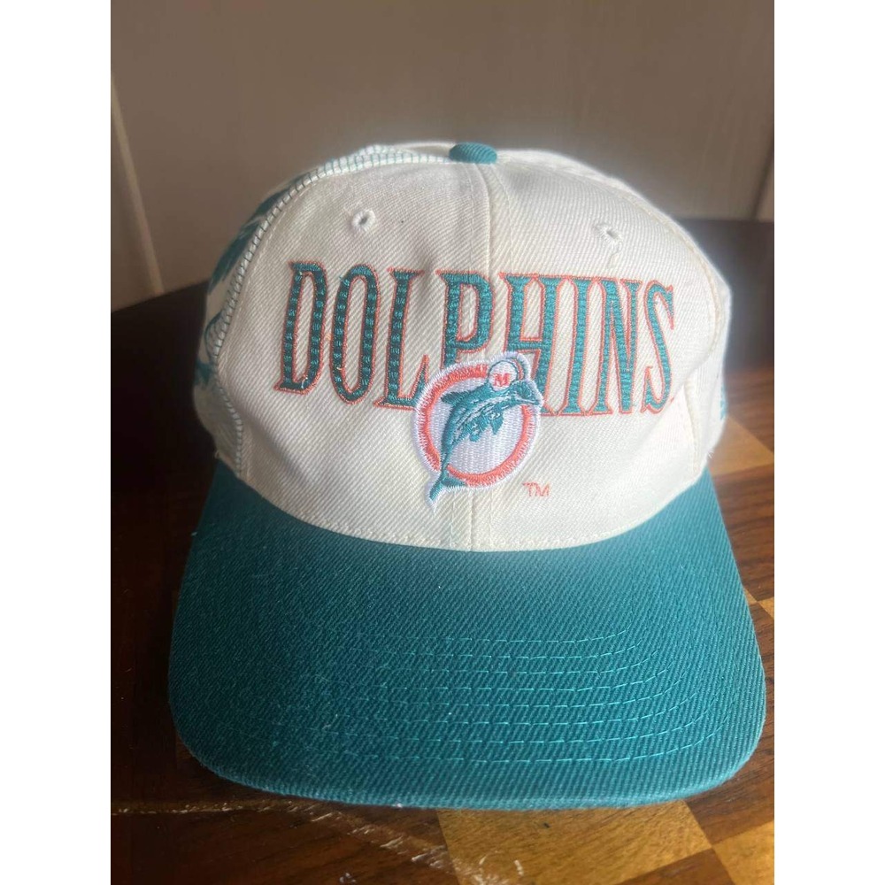 Vintage 90s Miami Dolphins Snapback Hat Sports Specialties Pro Line NFL Cap